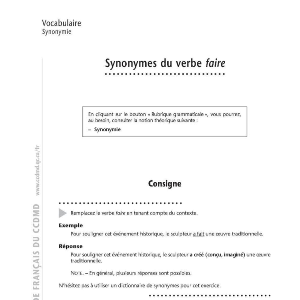Le Moteur Du FLE Synonymes Du Verbe Faire le-moteur-du-fle-synonymes-du-verbe-faire
